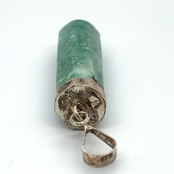 Amazonite 44.20ct Solid 925 Sterling Silver Pendant - Picture 6 of 6